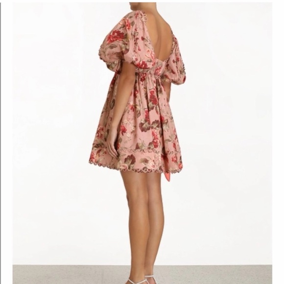 Zimmermann Floral Puff Sleeve Dress - Picture 4 of 7